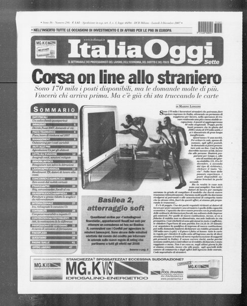 Italia oggi : quotidiano di economia finanza e politica